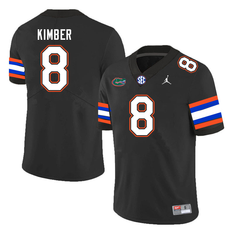 Men #8 Jalen Kimber Florida Gators College Football Jerseys Stitched-Black